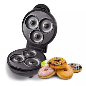 Máquina de Mini Donuts Rosquinhas Cozinha Sobremesa Antiaderente Confeitaria Culinária Biscoito Crianças