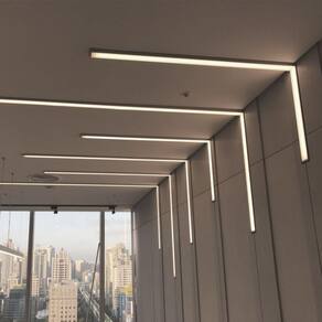 Perfil De Sobrepor Taschibra Para Fita De Led Zenith 50 Com 3 Metros Preto