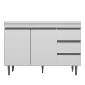 Balcão de Pia Andréia 120 cm Branco - AJL