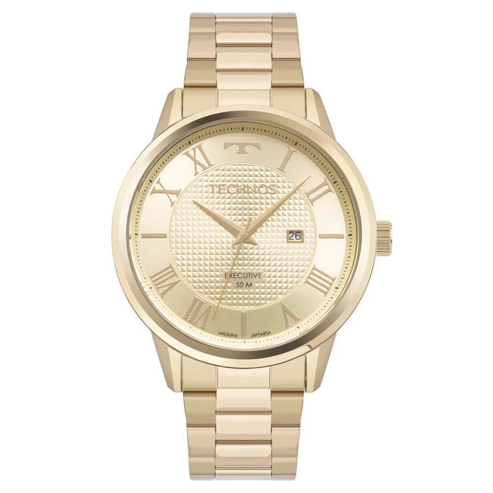 Relógio Technos Masculino Executive Dourado 2115NCK/1D