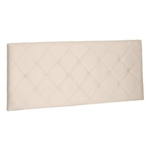 Cabeceira Painel Estofada Box Casal Tânia 140cm Suede Bege