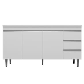 Balcão de Pia Andréia 150 cm Branco - AJL