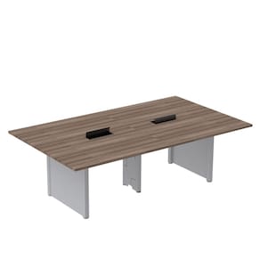 Mesa de Reunião 2400x1400 Mrcpb2414pp Walnut/Cinza