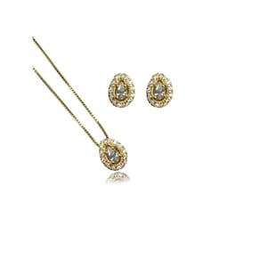 Conjunto De Gotas Com Zircônias [F027]