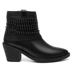 Bota Feminina Cano Curto Zíper Casual + Bolsa Roma Moderna
