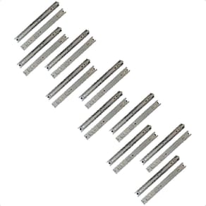 20corrediças telescópicas 25cm gaveta trilho zinca. 10pares