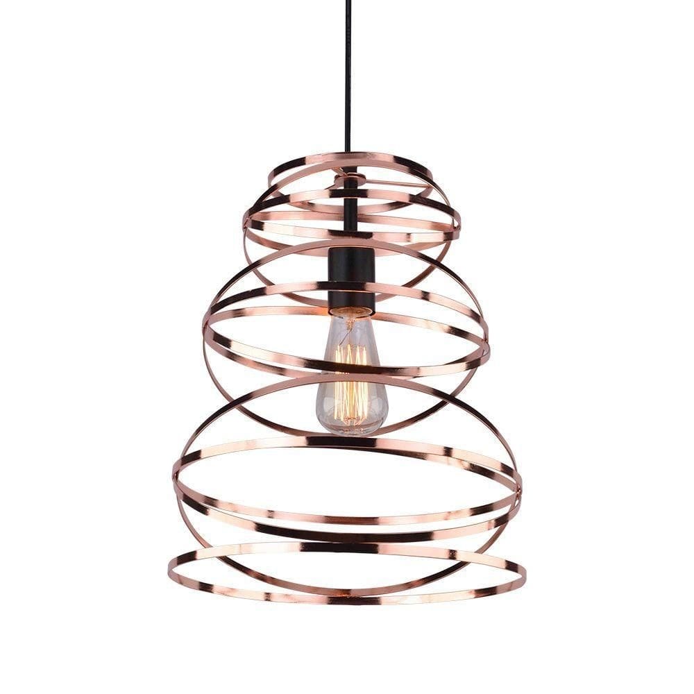 Lustre Pendente Taschibra Aramado Atmosfera Cobre E27 Bivolt