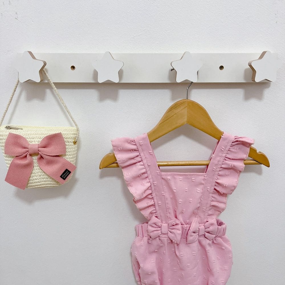 1 Cabideiro parede infantil pendurador roupas céu estrela