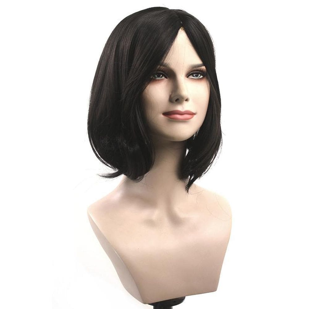 Peruca sintetica rose curta lisa