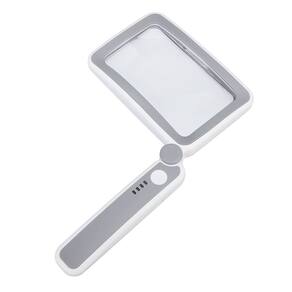 Lupa De Luxo Lente De Aumento com Led Zoom 12x