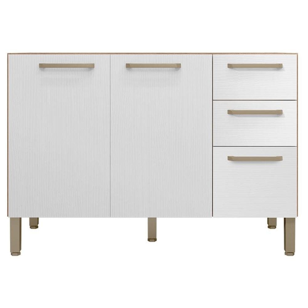 Balcão de Pia Mad Versalhes 120 cm Freijó Supremo - Kits Paraná