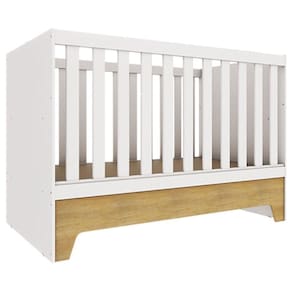 Berço Americano Mini Cama Malu Branco Acetinado Bétula – Carolina