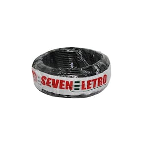 Fio cabo flexível 6 mm preto- 30 metros