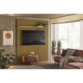 Painel para Tv até 65 Polegadas Ripado Friz Uno Cedro /off White