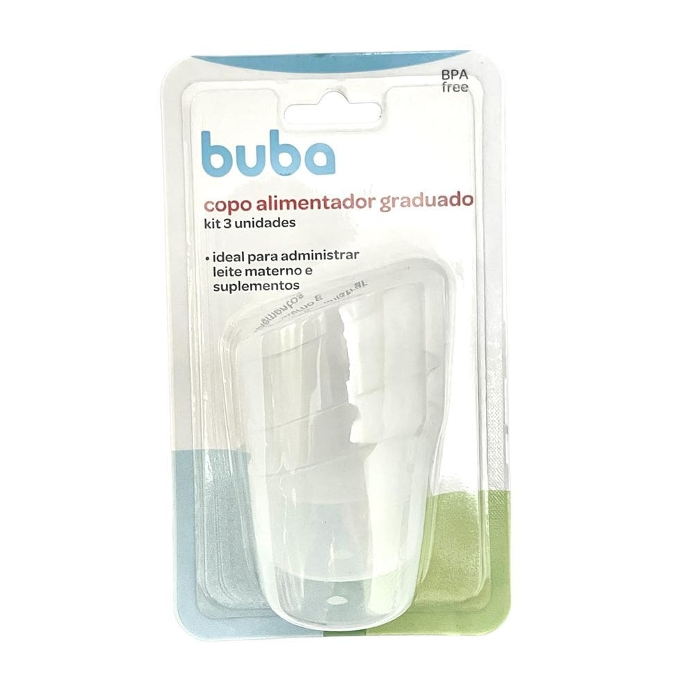 Copo alimentador graduado buba 15658 kit c/3 unid.
