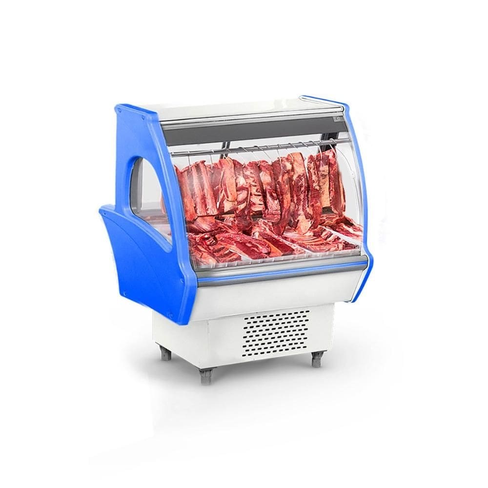 Câmara Expositora de Açougue Plus com Bandejas Plásticas 1,50m Gancheira EAP 1500 220V - Refrimate Azul