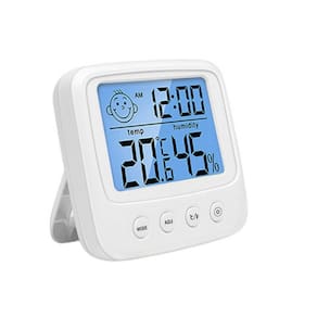 Termômetro Higrômetro Relógio Digital Temperatura Ambiente Umidade do Ar Horas