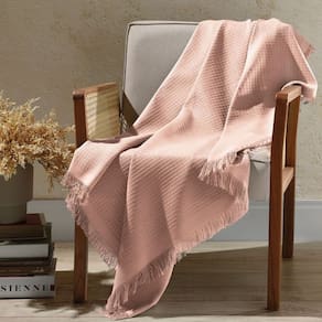 Manta de Sofá Marrocos 150cm x 210cm Dohler - Rosa