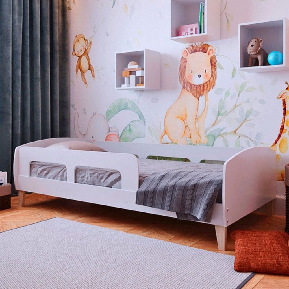 Cama Infantil Jardim Branco - Movelbras