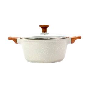 Caçarola Antiaderente Cerâmico Temperatti Bianco AM TV 24cm