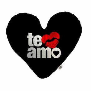 Almofada Coração Pelúcia Te Amo Namorados Tamanho:G