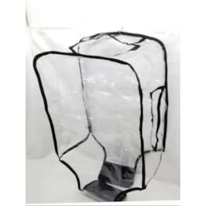 Capa plastica transparente para mala de viagem tam grande