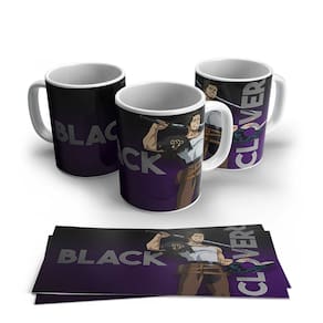 Caneca de Porcela Anime Black Cover Modelo 24