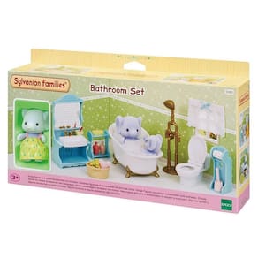 Sylvanian families toalete e banho com irma elefante 5380