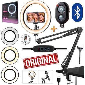 Ring light iluminador profissional luz led braço articulado