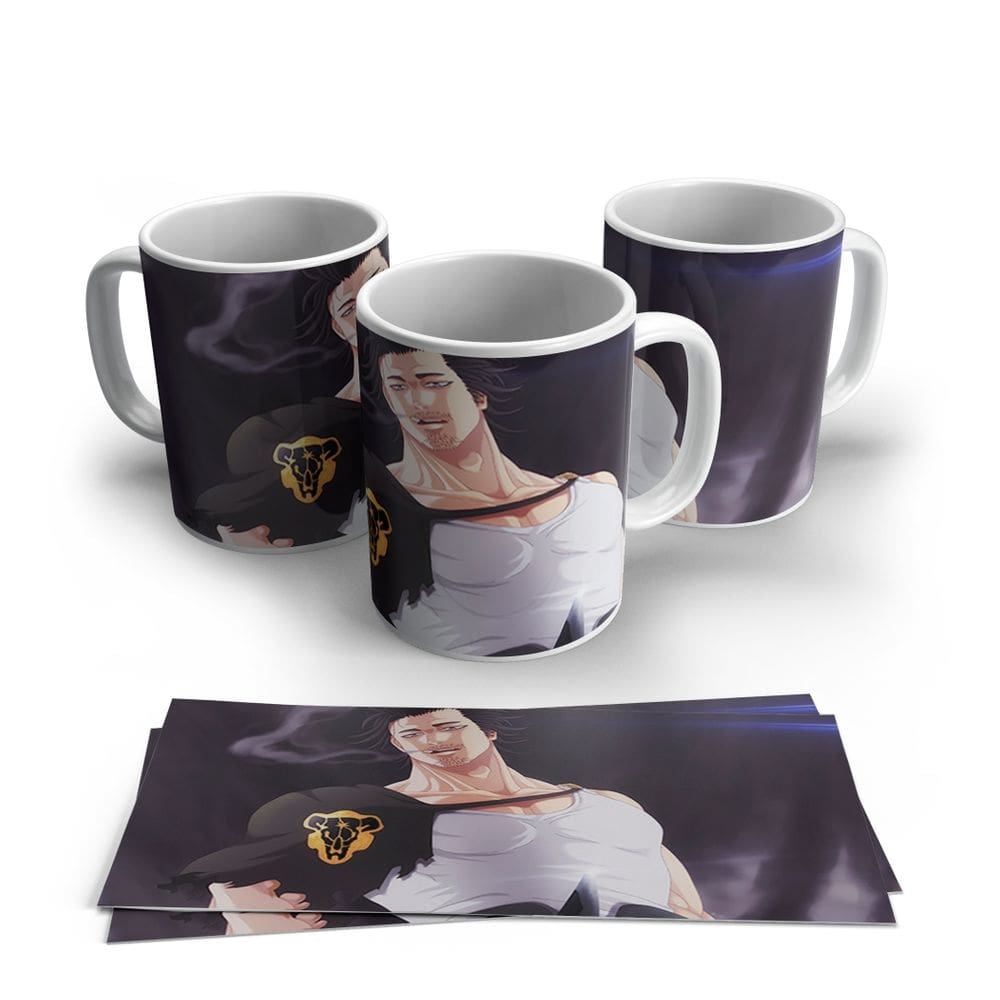 Caneca de Porcela Anime Black Cover Modelo 34