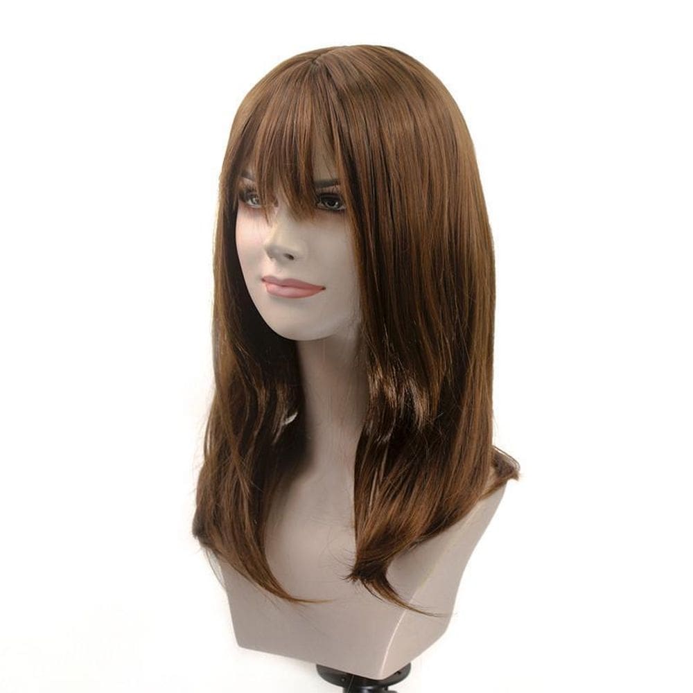 Peruca sintetica carol media lisa