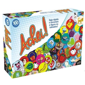 Jogo de tabuleiro com figuras achei da nig brinquedos 0579