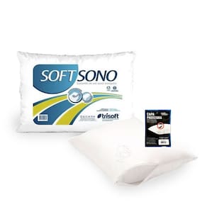 Kit Travesseiro e Capa Impermeável 50x70 Hipoalérgico