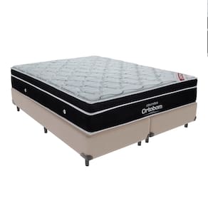 Cama + Box Colchão Queen com Molas Ensacadas Ortobom Elegant