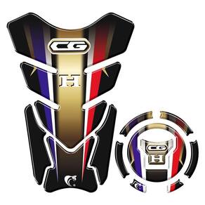 Kit Adesivo Protetortanque E Bocal Honda Cg + 2018 Colorido