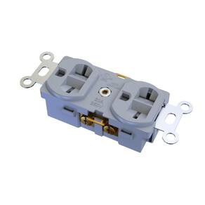 Tomada nema 6-20r dupla 20a 250v 2p+t branca