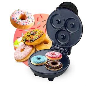 Máquina de Mini Donuts Rosquinhas Cozinha Confeitaria Antiaderente Crianças Culinária Biscoito Sobremesa