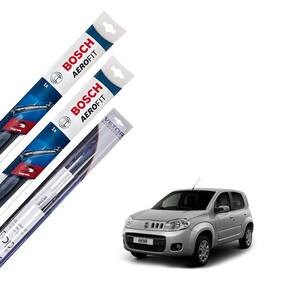 Kit palheta limpador parabrisa uno vivace 2011 2012 2013 14