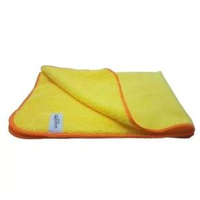 Kit Com 5 Flanela 40x60cm Amarela Microfibra - Autoamerica