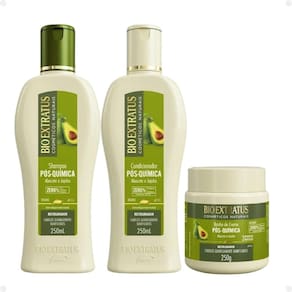 Kit Bio Extratus Pós Quimica Abacate e Jojoba Com 3