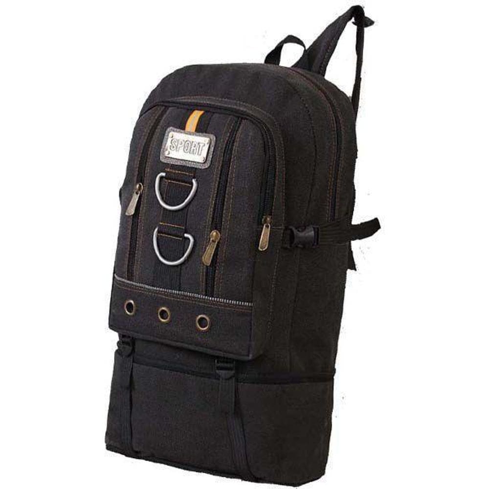 Mochila lona reforçada masculina viagem escola 3486