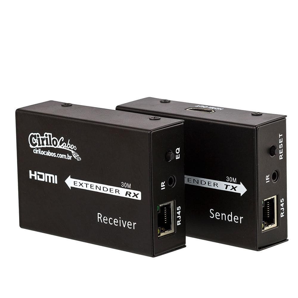 Extensor hdmi 30 mt - cat5e cat-6 - 3d, 1080p