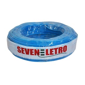 Fio cabo flexivel - 4mm azul - 100 mts - seven eletro