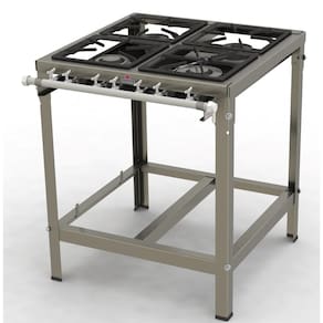 Fogão Progás Inox 2 Queimadores Simples e 2 Duplos PMINOX-402F
