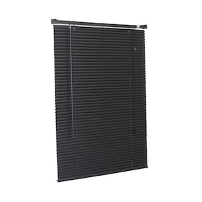 Persiana horizontal pvc preta 160 l x 160 a cortina completa