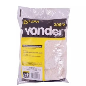 Estopa Para Polimento Branca Com 200G Vonder