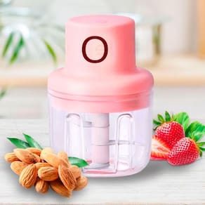 Mini Processador Elétrico 110V/220V Para Cozinha Moderna