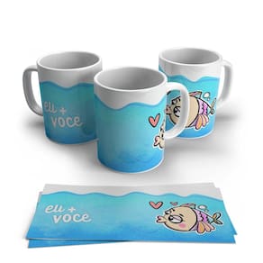 Caneca de Porcelana Dia dos Namorados Modelo 11