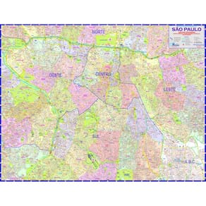Mapa são paulo centro expandido turístico - rodízio - metrô