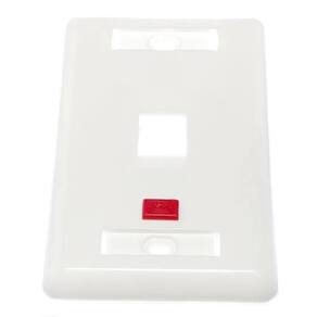 Espelho 4x2 com 1 saida para keystone branco